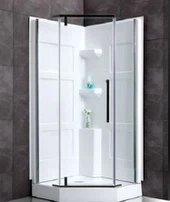 Kompletné sprchové nástenné panely Vložiť do rohu s otočnými dverami