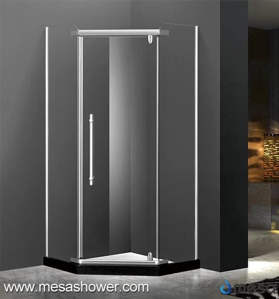 Menej rámovaný jednoduchý dizajn Diamond tvar kúpeľňa Sprchové dvere na predaj