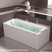 Jednoduchý moderný dizajn štýlu Hot Corner Whirlpool Jetted kúpeľňová akrylová tuba na predaj