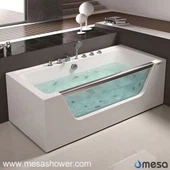 Design Jednoduchý štýl Lacné Cena Jetted Whirlpool Corner Akrylátové sklo Kúpelňová vaňa na predaj