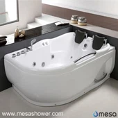 2017 Moderný dizajn Luxusné Whirlpool Hydro Masáž ABS Rohová Kúpeľňa Vaňa Na predaj